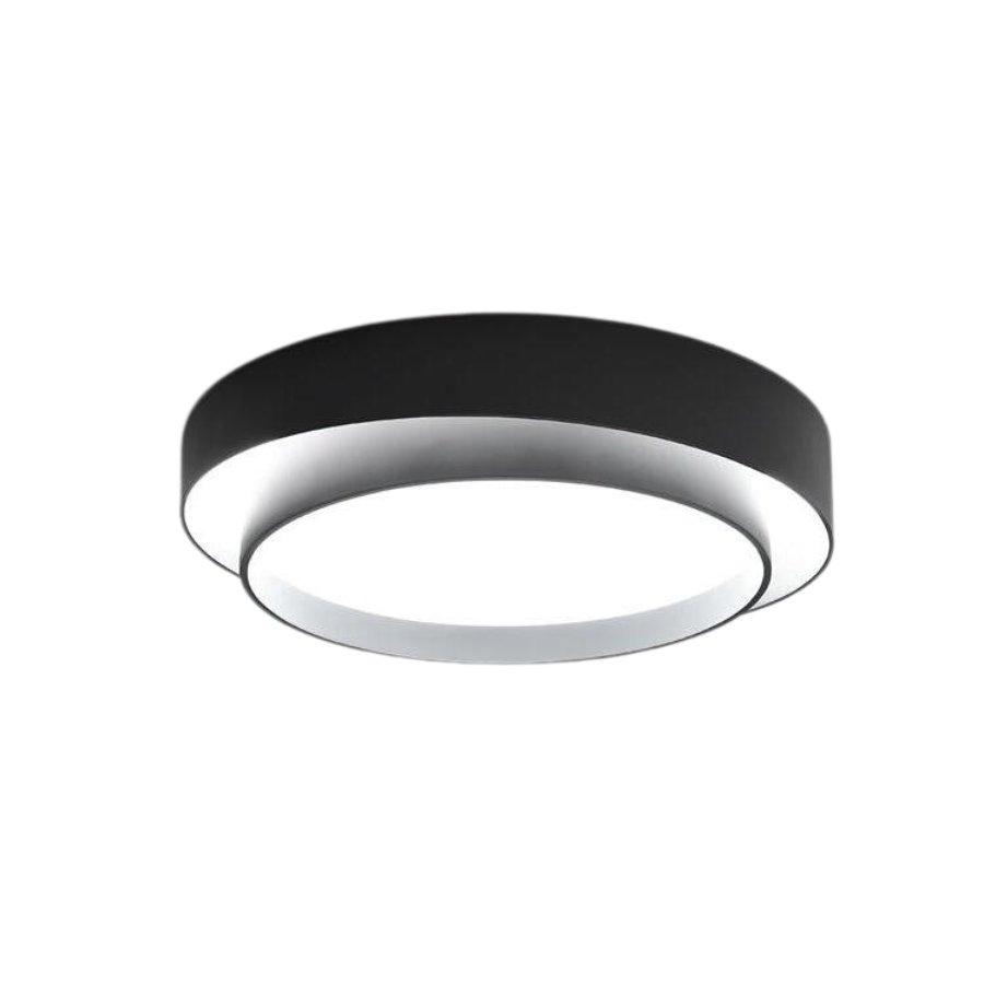 L&aacute;mpara de techo LED redonda doble moderna