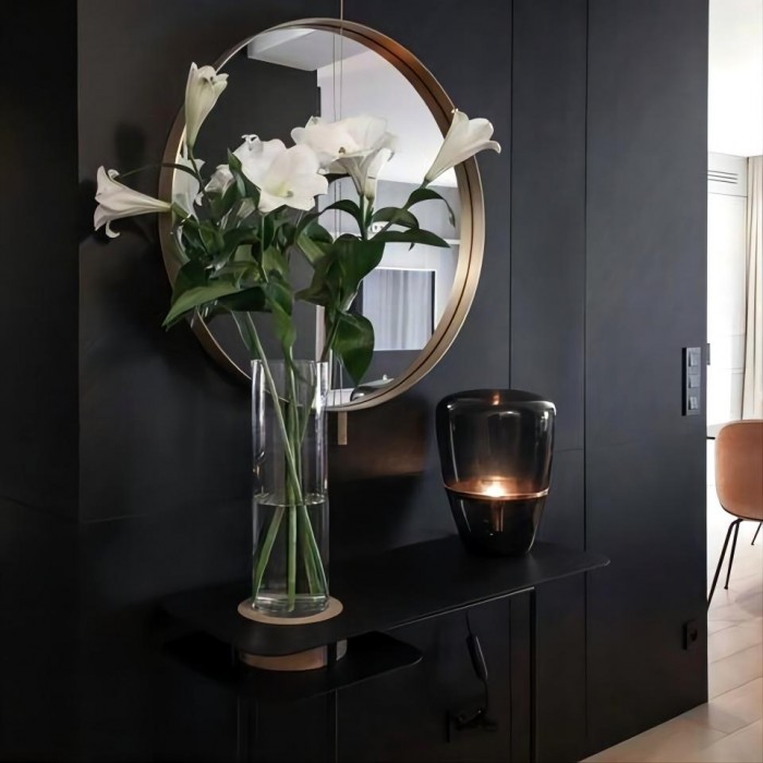Lampada da tavolo in vetro soffiato a mano a forma di palloncino