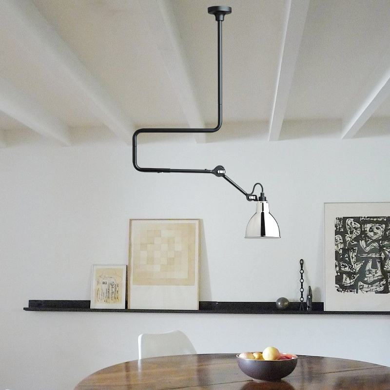 Industrielle Wandleuchte mit verstellbarem Arm