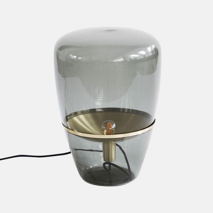 Lampada da tavolo in vetro soffiato a mano a forma di palloncino