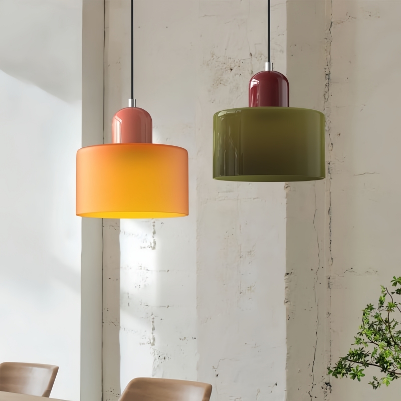 Lampa wisząca Morandi Cylinder Glass Disc Orb