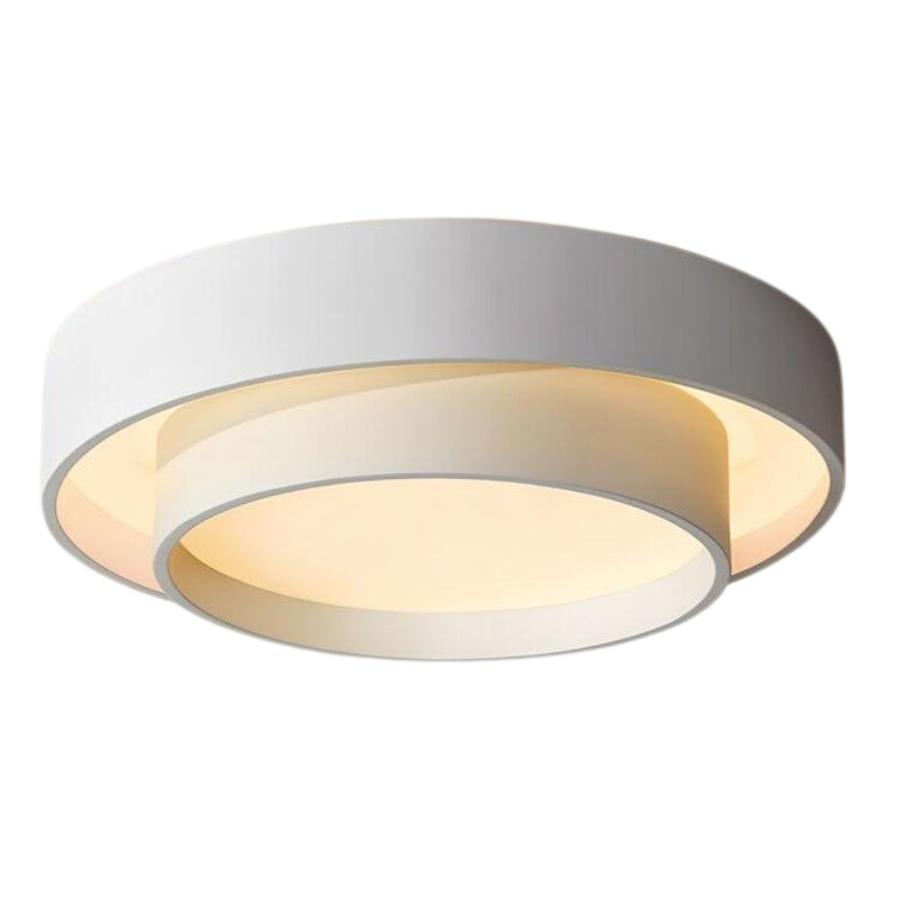 L&aacute;mpara de techo LED redonda doble moderna
