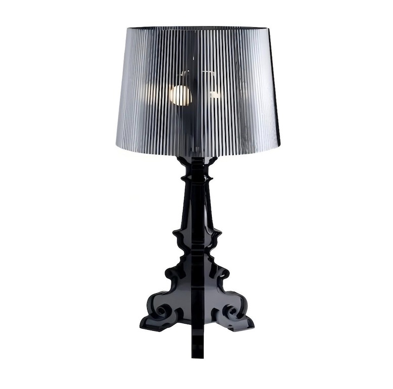 Lampe de table Bourgie en acrylique de style baroque pour chambre &agrave; coucher