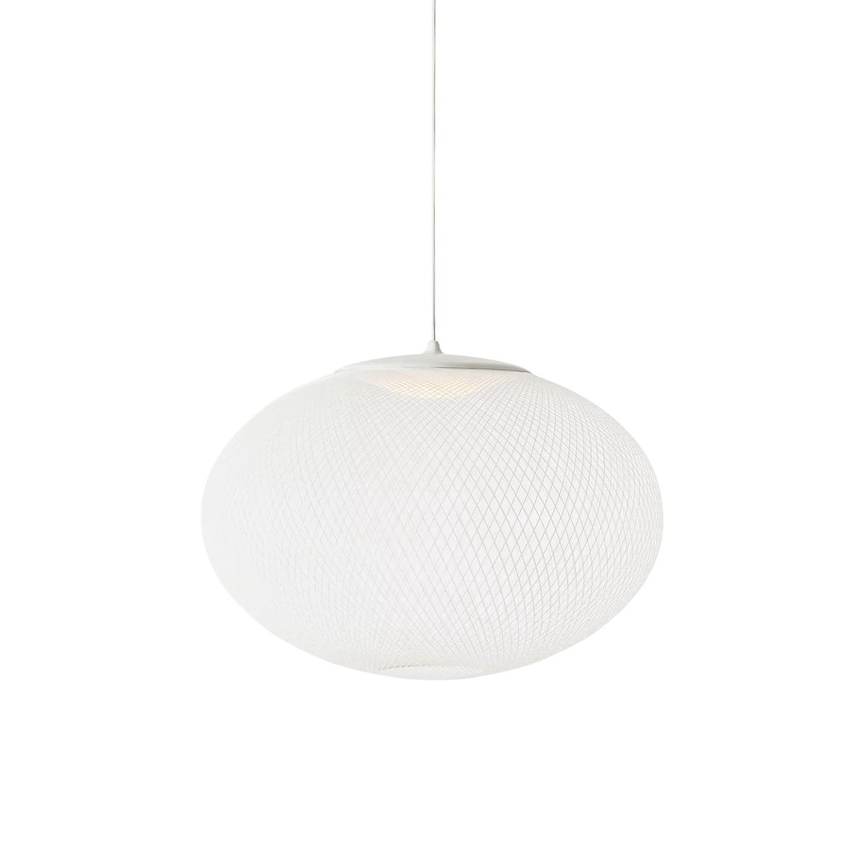 Moderne LED-Pendelleuchte mit Mesh-Gewebe