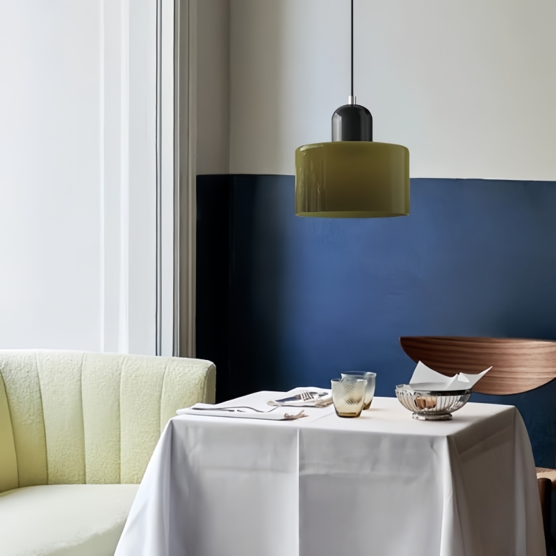 Lampa wisząca Morandi Cylinder Glass Disc Orb
