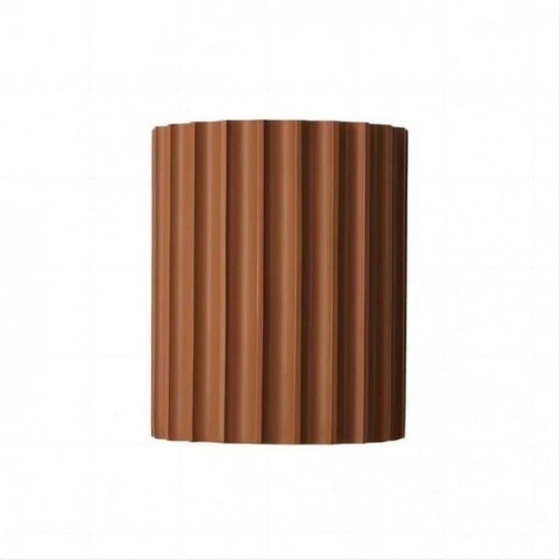 Minimalistische geribbelde wandlamp van hars