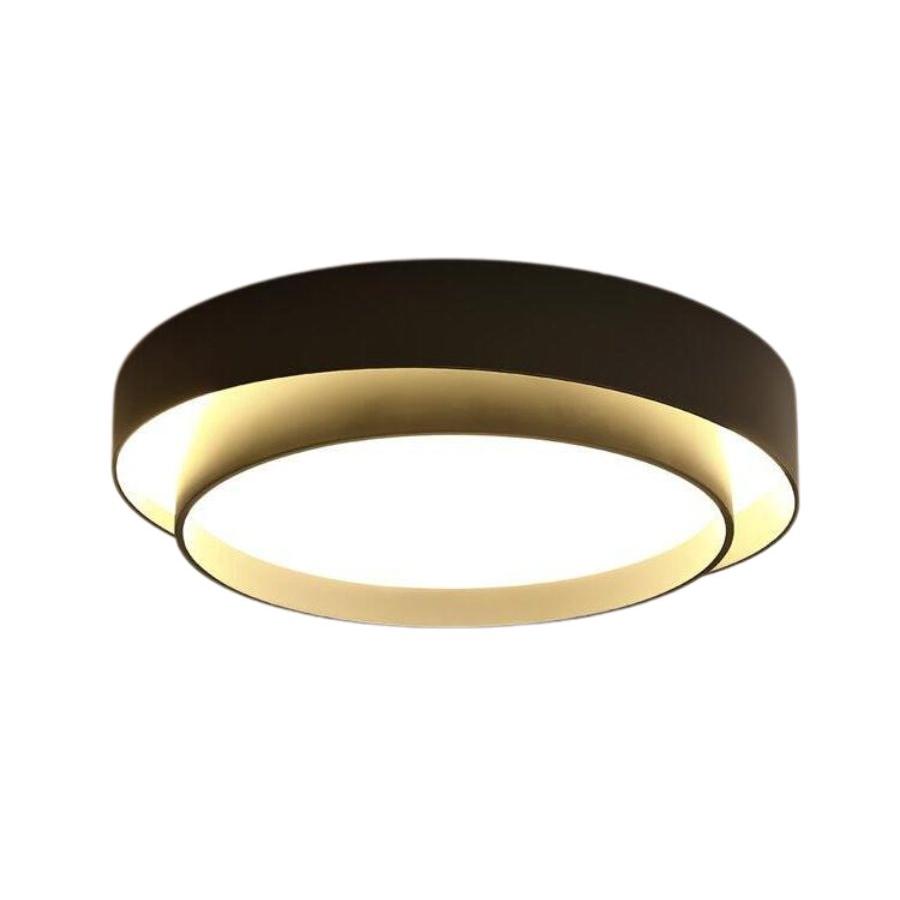 L&aacute;mpara de techo LED redonda doble moderna