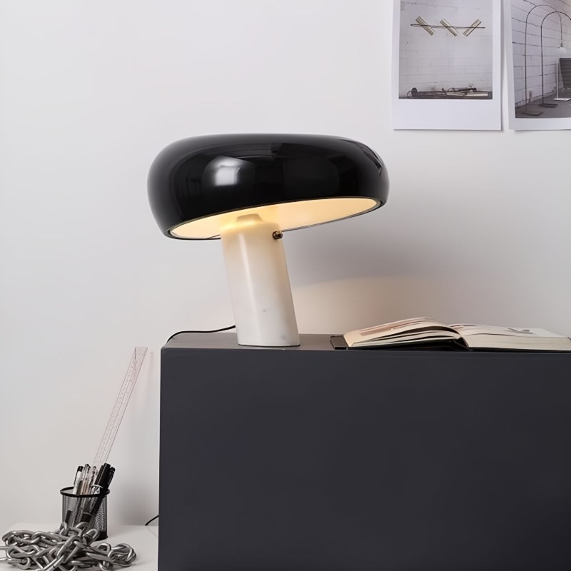 Tischlampe aus Pilzmarmor