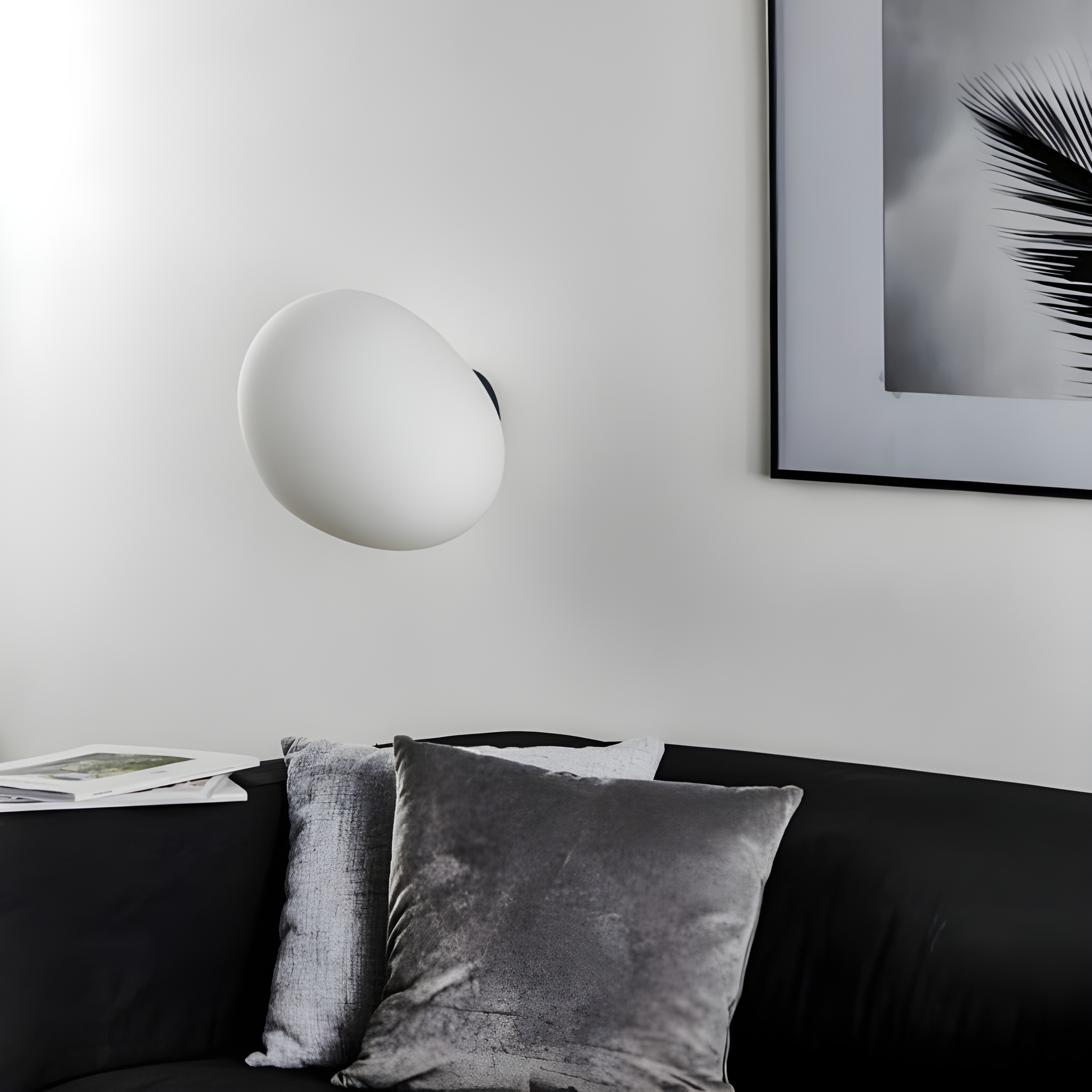 Moderne Wand-/Deckenleuchte in Eiform