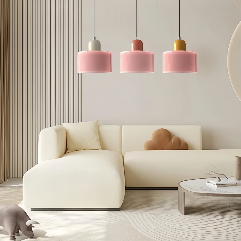 Lampa wisząca Morandi Cylinder Glass Disc Orb
