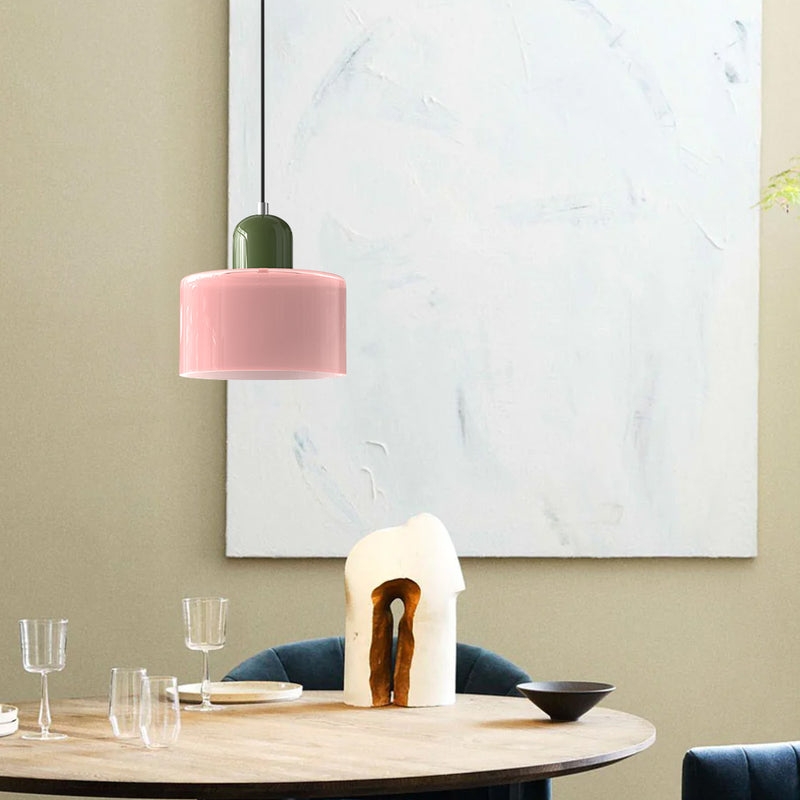 Lampa wisząca Morandi Cylinder Glass Disc Orb
