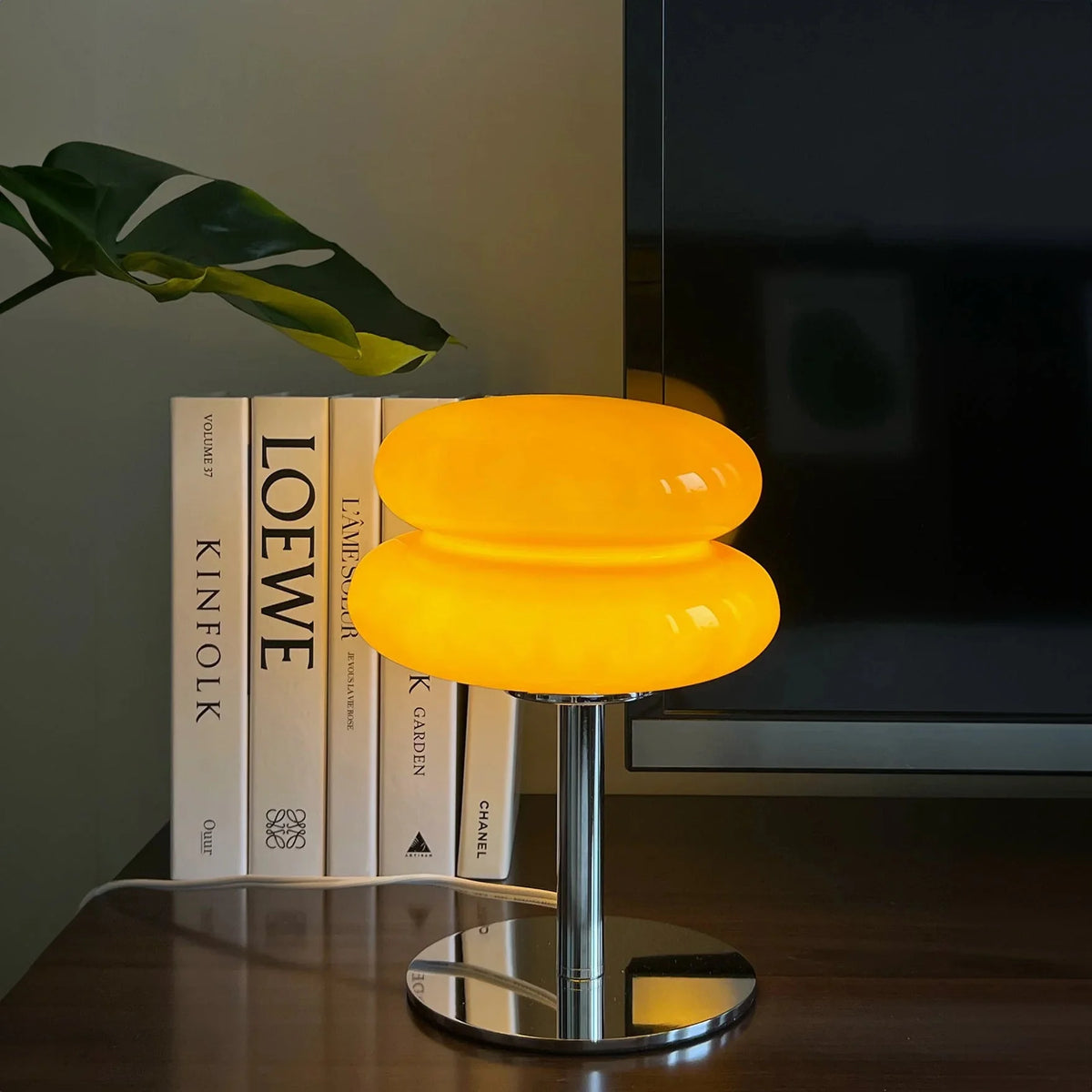 Retro Bauhaus Tischleuchte mit Lollipop-Ripple-Design