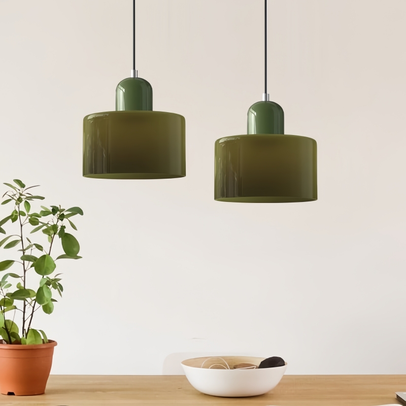 Lampa wisząca Morandi Cylinder Glass Disc Orb