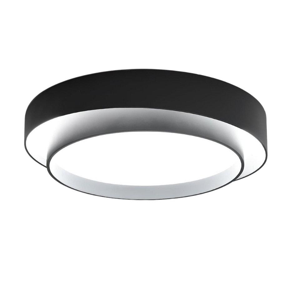 L&aacute;mpara de techo LED redonda doble moderna