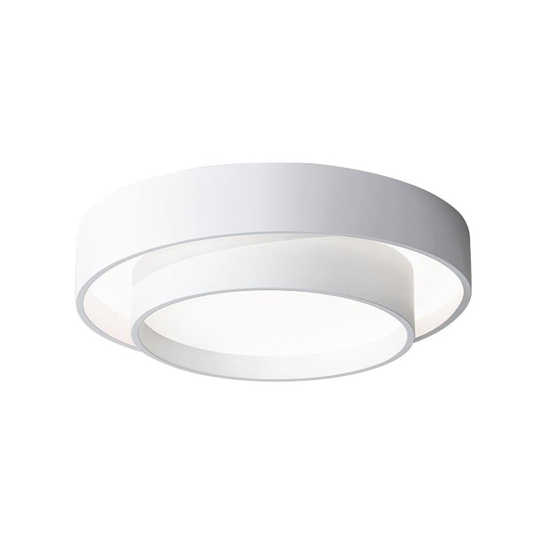 L&aacute;mpara de techo LED redonda doble moderna