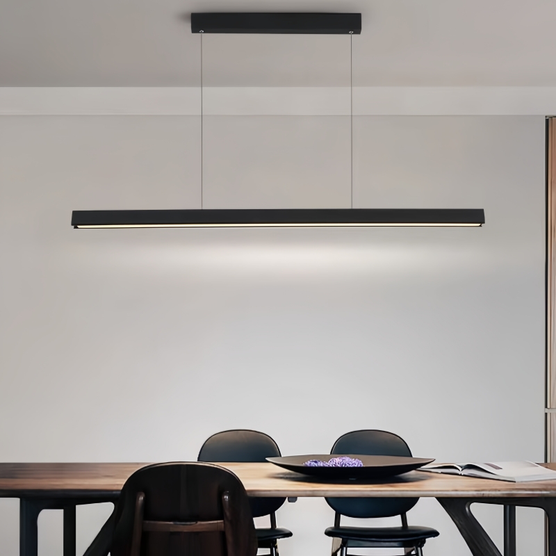 Moderne industri&euml;le metalen LED lineaire kroonluchter