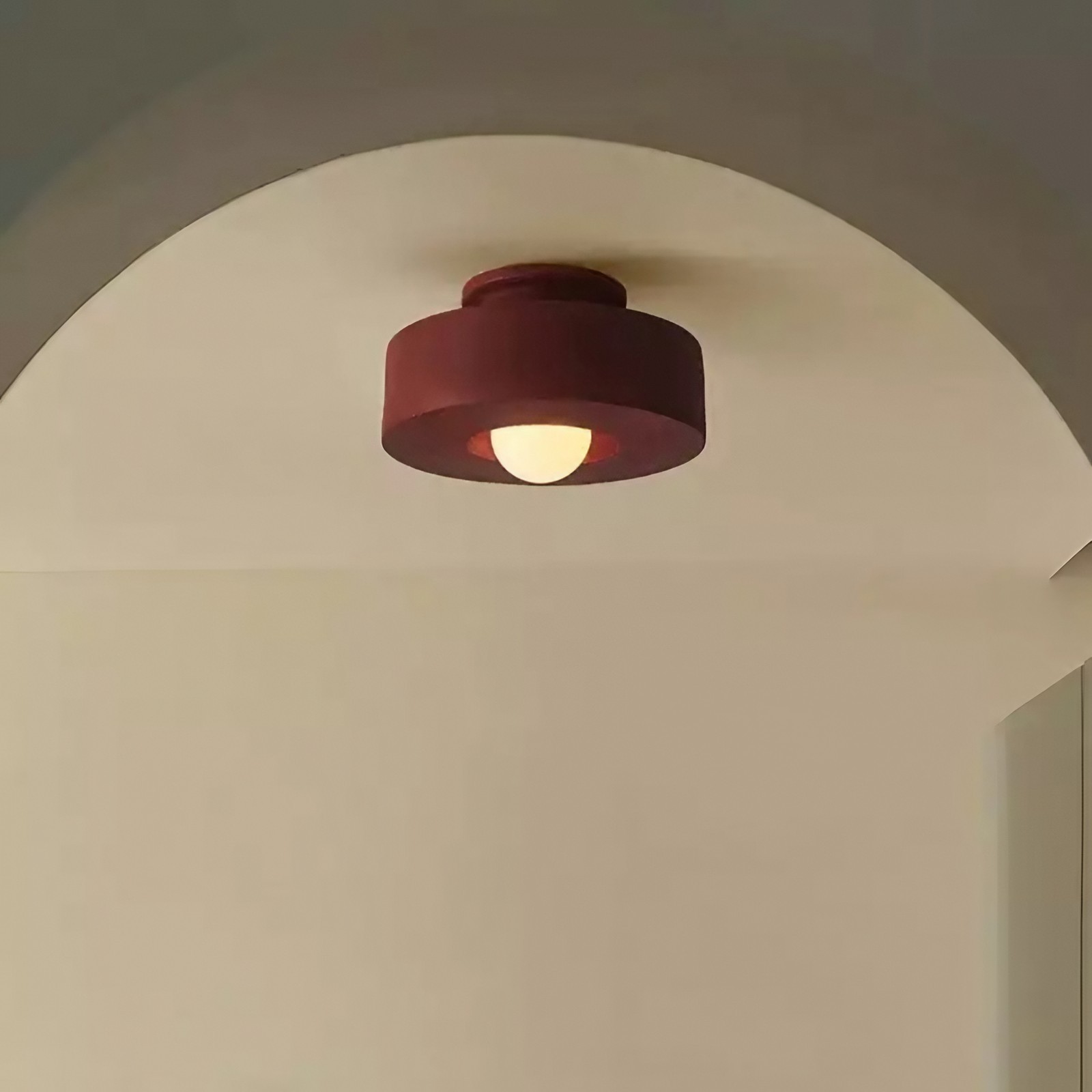 Retro Wabi Sabi Deckenlampe aus Kunstharz