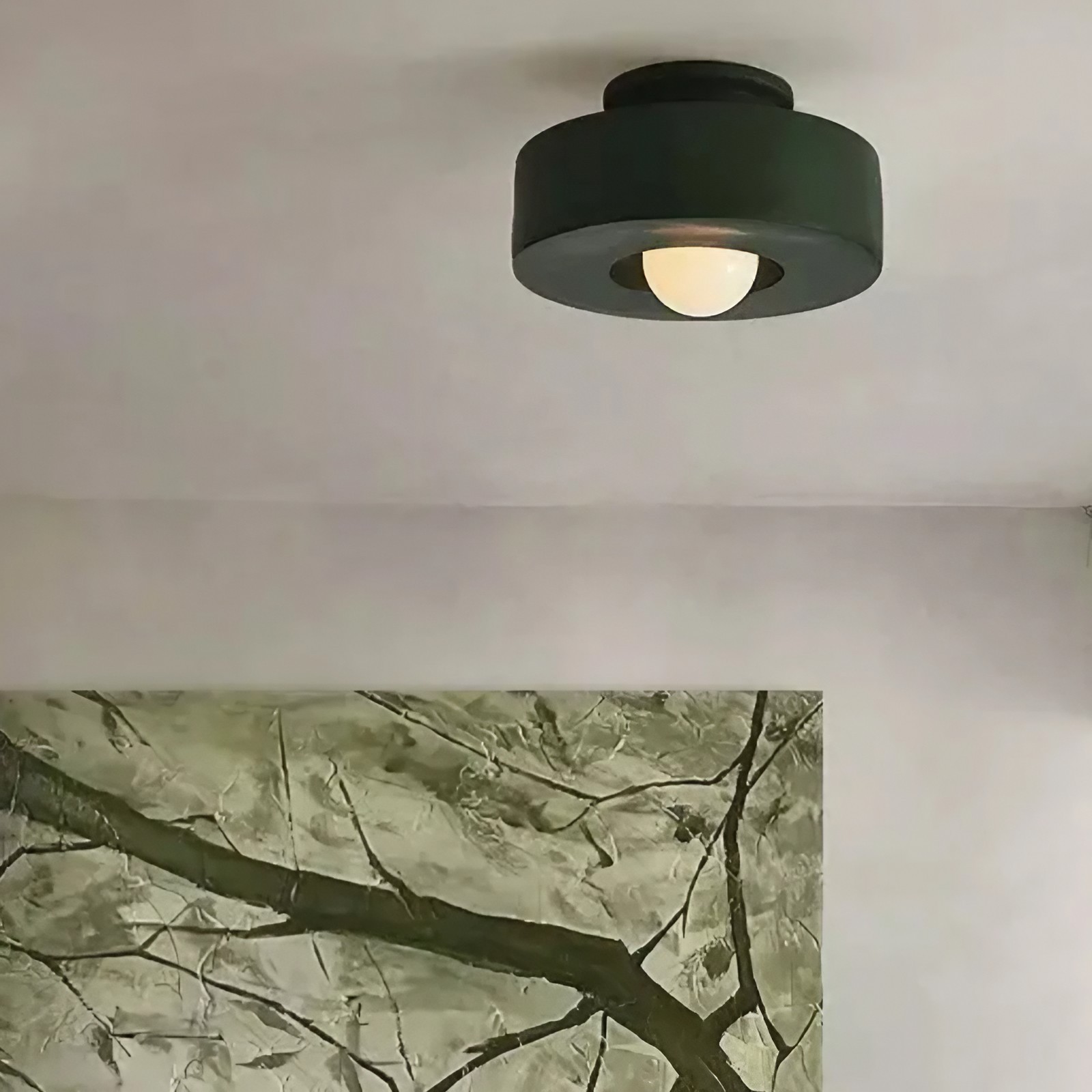 Retro Wabi Sabi Deckenlampe aus Kunstharz