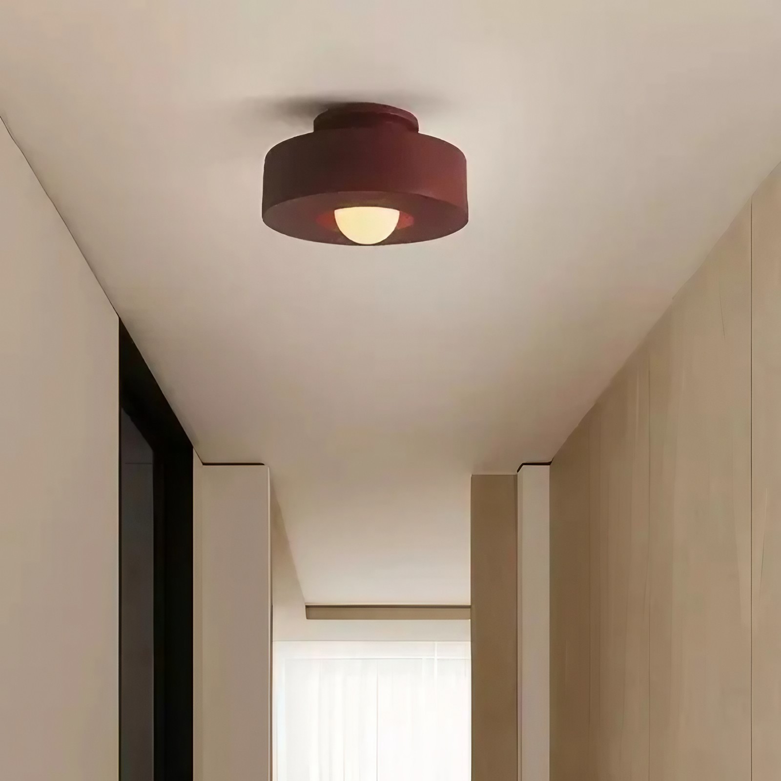 Retro Wabi Sabi Deckenlampe aus Kunstharz