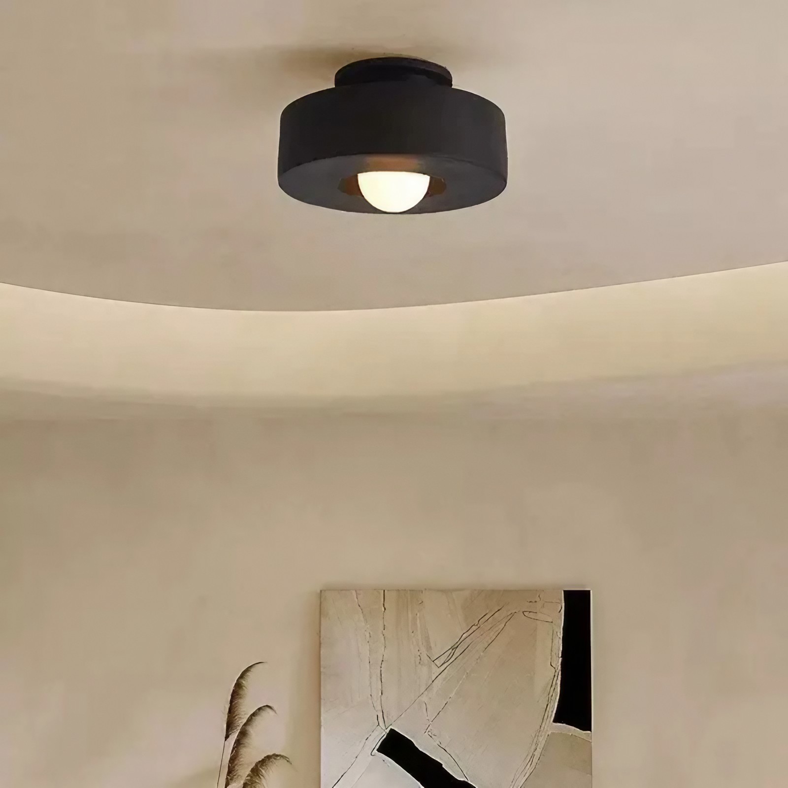 Retro Wabi Sabi Deckenlampe aus Kunstharz