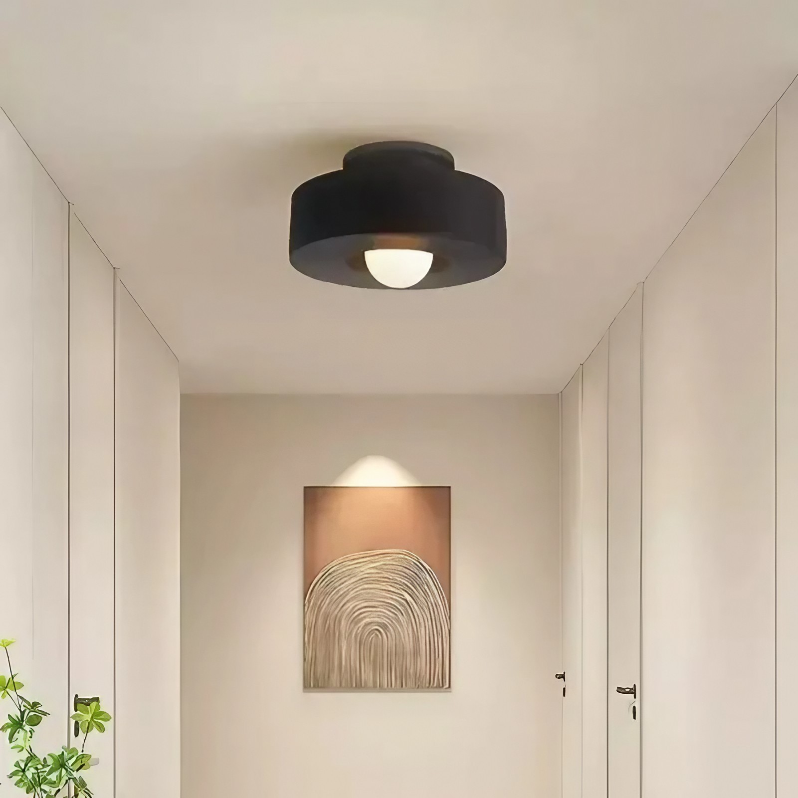 Retro Wabi Sabi Deckenlampe aus Kunstharz