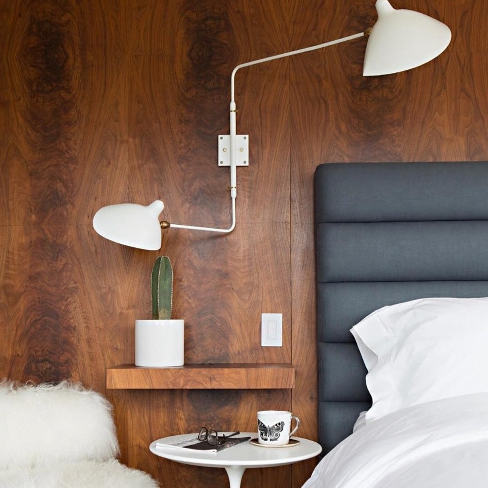 Lampada da parete creativa con braccio regolabile