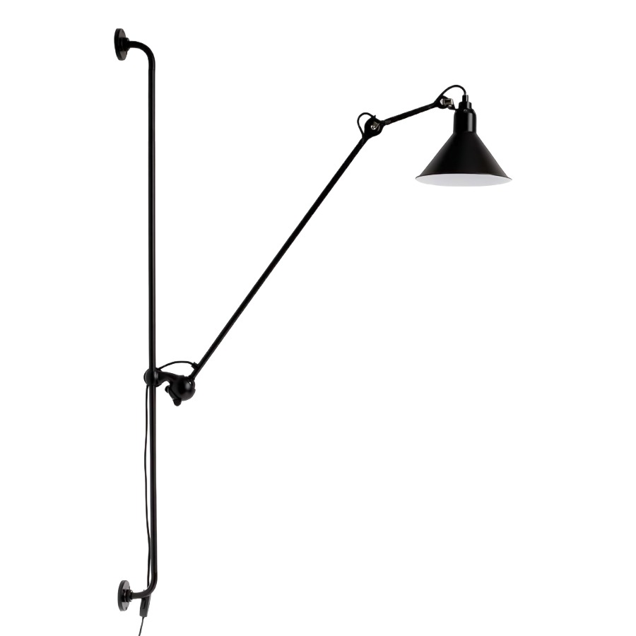Industrielle Wandleuchte mit verstellbarem Arm