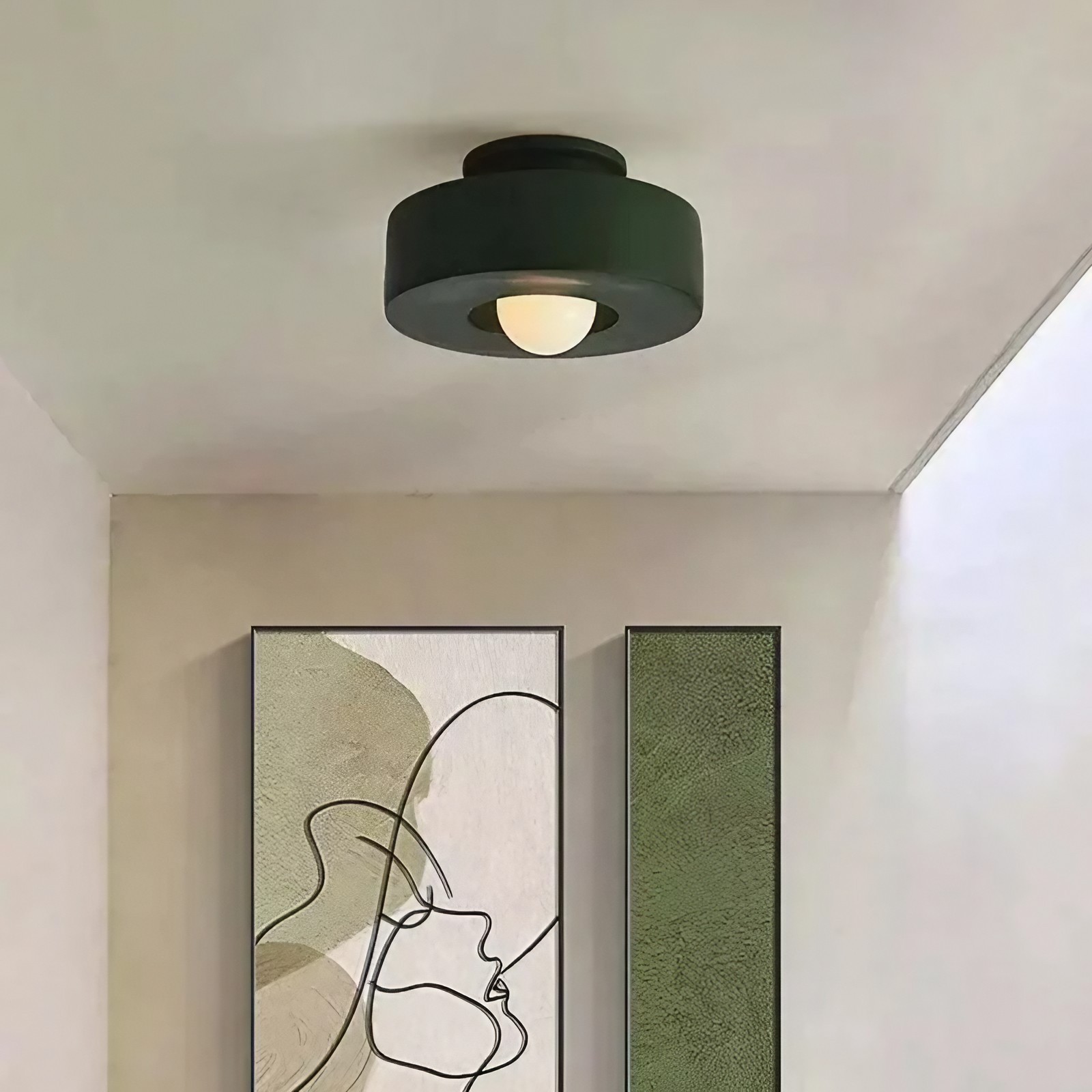 Retro Wabi Sabi Deckenlampe aus Kunstharz