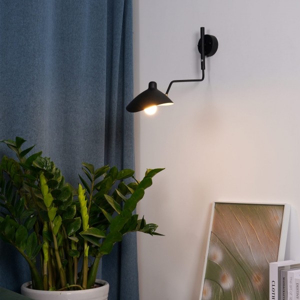 Lampada da parete creativa con braccio regolabile