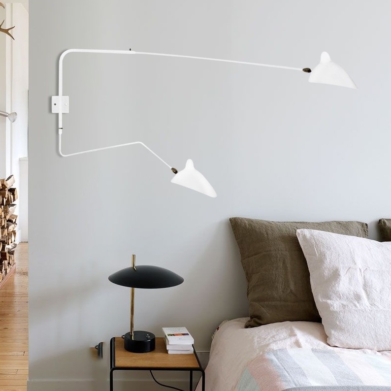 Lampada da parete creativa con braccio regolabile