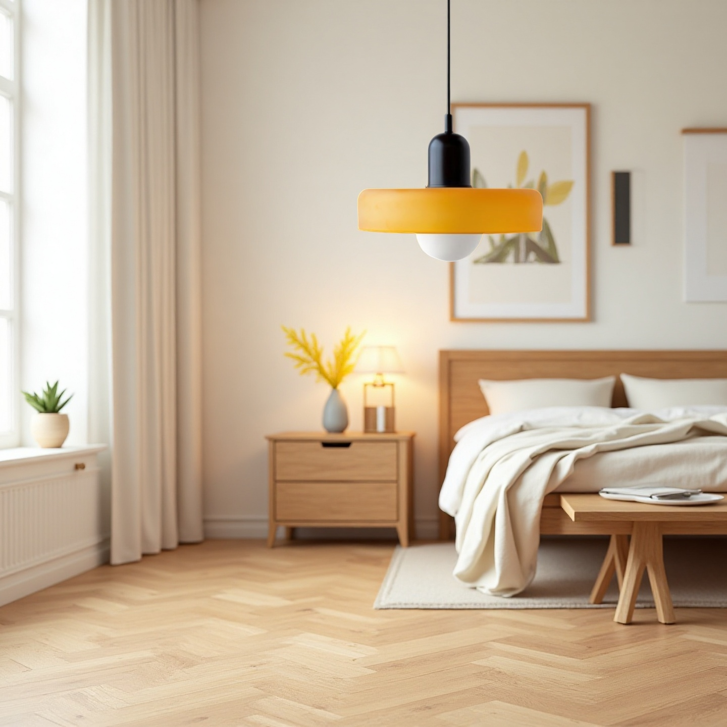 Morandi Disc Orb Glas-Pendelleuchte