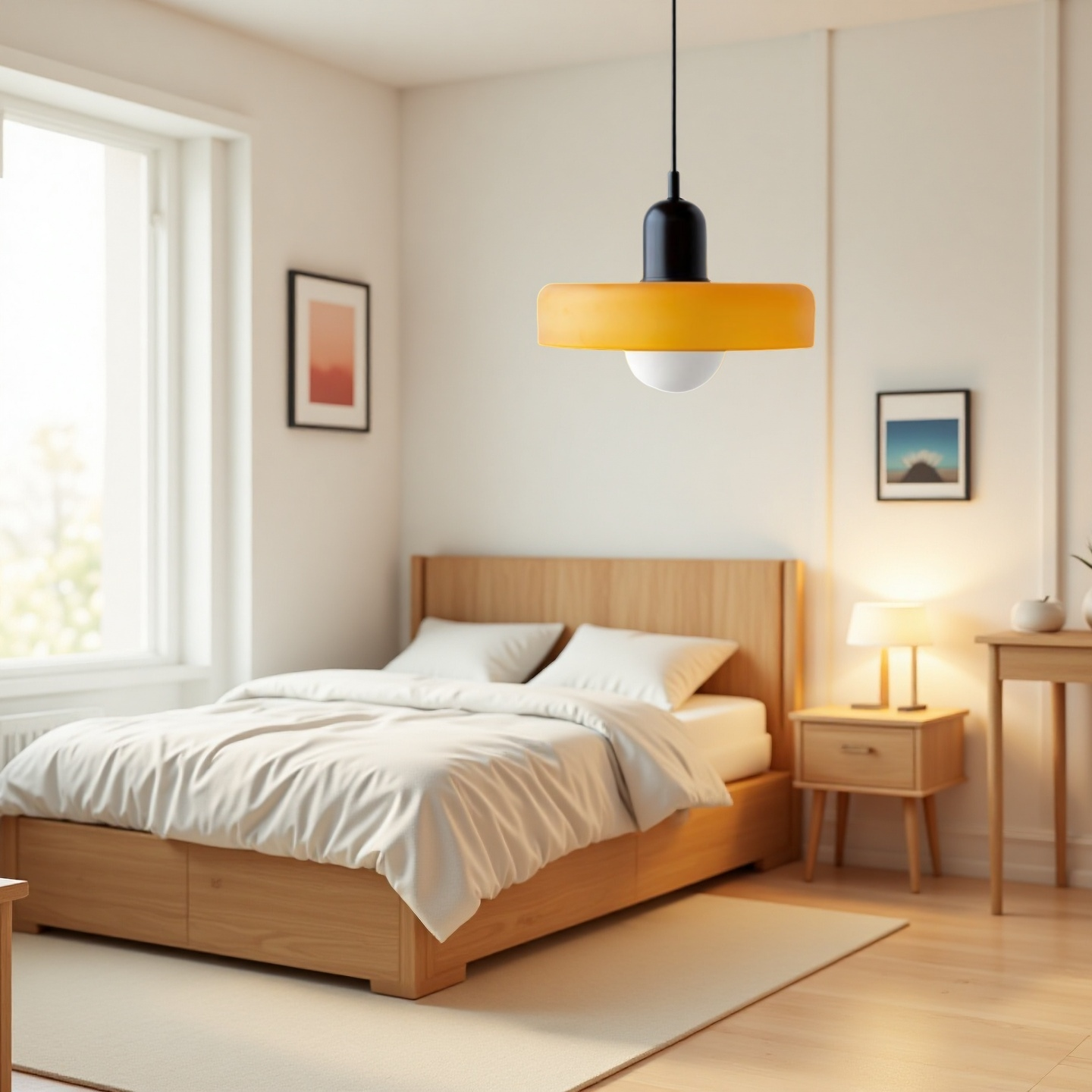 Morandi Disc Orb Glas-Pendelleuchte