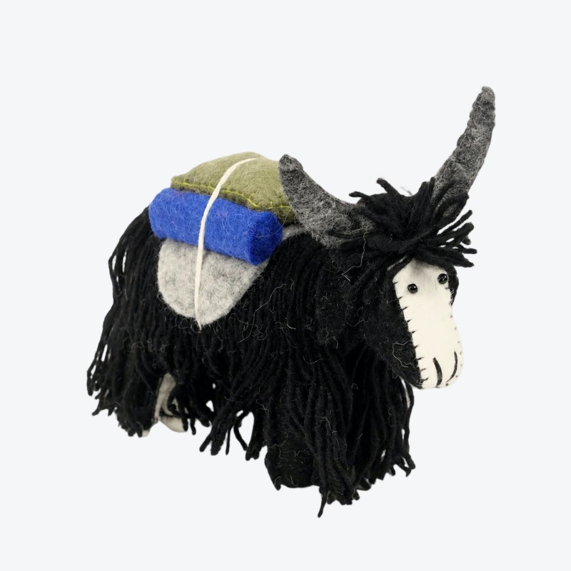 Handgefertigter Yak-Schmuck aus nepalesischem Wollfilz