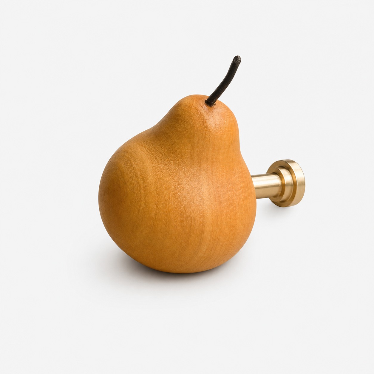 Maniglie artigianali in legno a forma di frutta per mobili