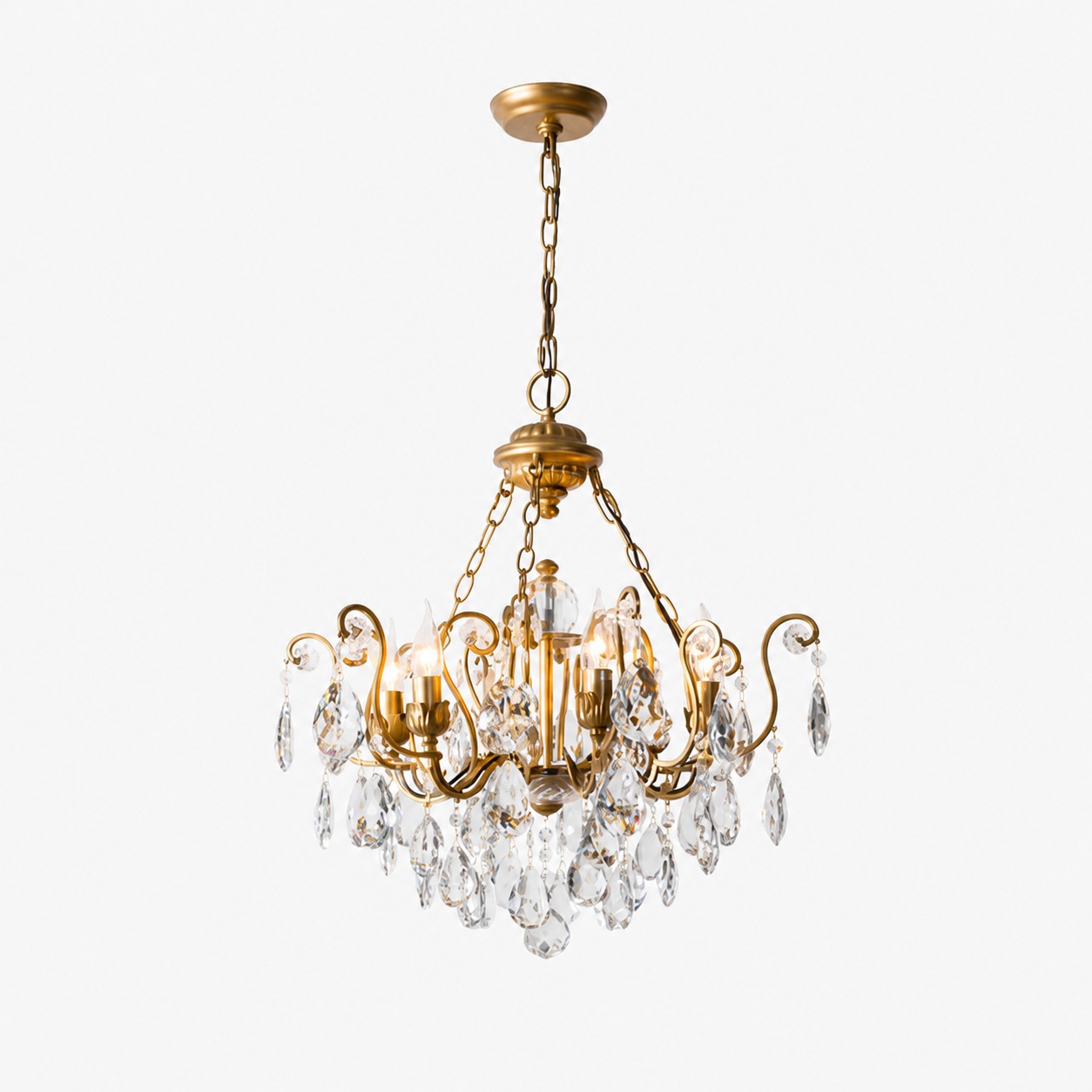 Lustre en cristal style campagne fran&ccedil;aise