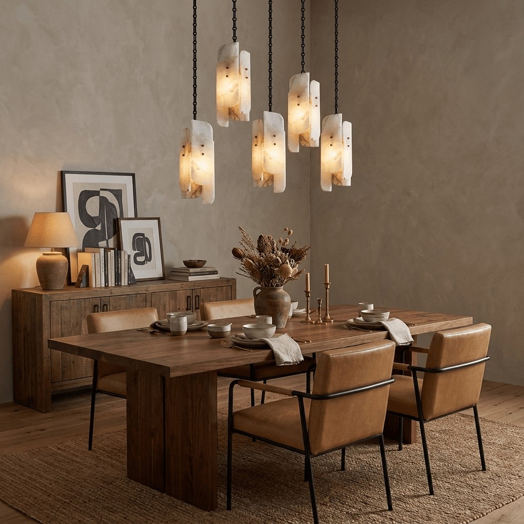 Lustre c&acirc;bl&eacute; &agrave; cha&icirc;ne avec abat-jour cylindrique givr&eacute;